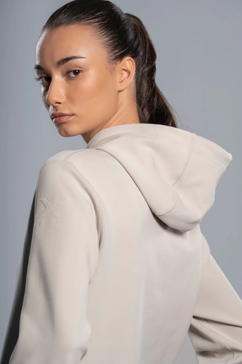 Sudadera STREET Oat Cream para mujer - Image 3
